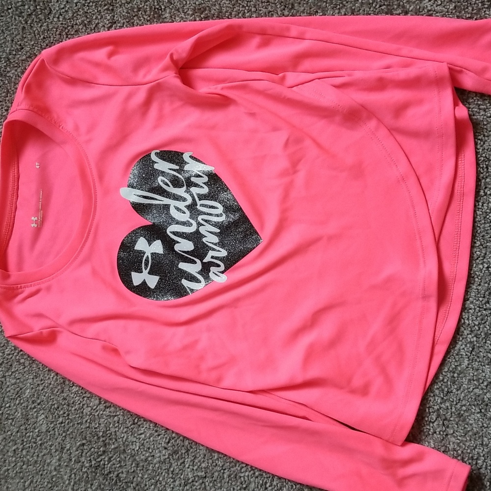 SPARKLY HEART UNDER ARMOUR SHIRT